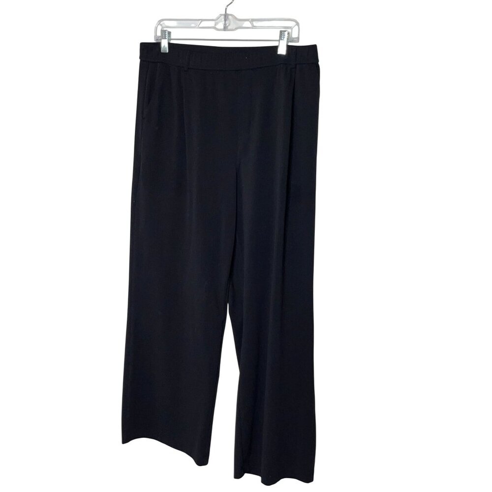 Halara WomensHigh Waist Black Wide-Leg Pants XL Tall - Picture 2 of 10